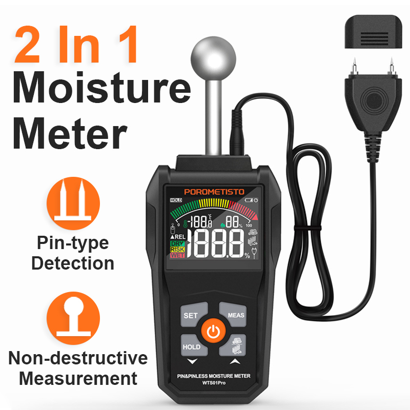 Wall Scanner For Concrete - WTS01Pro Moisture Detector Humidity Tester with