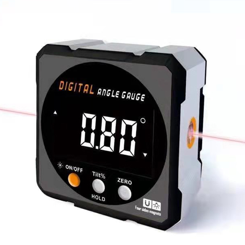 Stud Finder With Laser Level - Digital Protractor Laser USB Inclinometer 360°