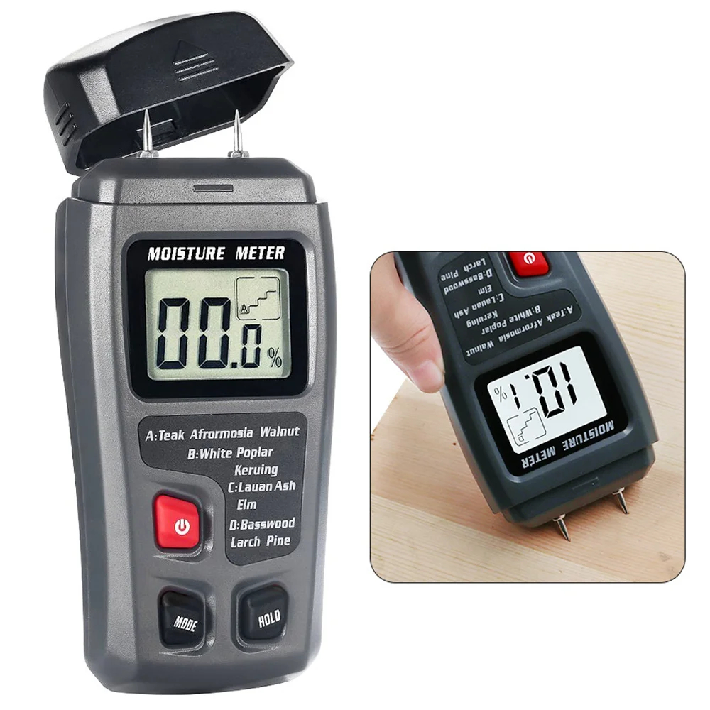 Moisture Meter Wall Wood - 1PC EMT10 Hygrometer Accurate Large LCD
