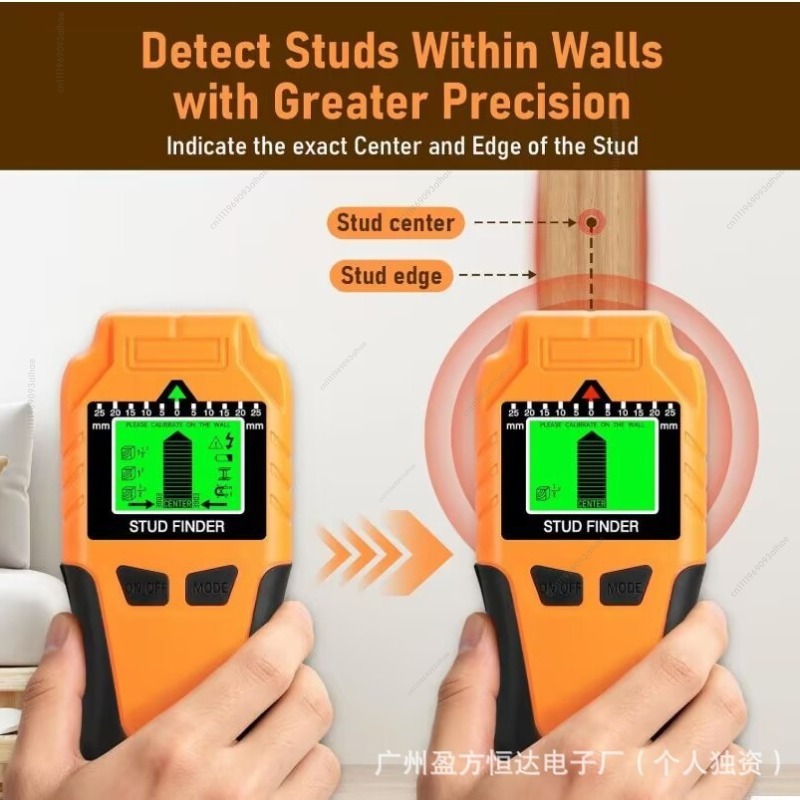 Wall Scanner Rebar Detector - Multi-function 6-in-1 Wall Scanner, Stud &