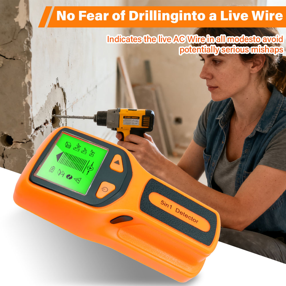 Stud Finder Wall Scanner 5 In 1 - New 5-in-1 Wall Detector Handheld Screw