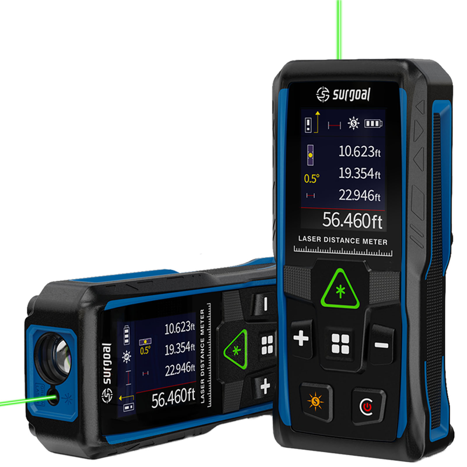 Stud Finder With Laser Level - 100m Green Laser Rangefinders Multifunction with