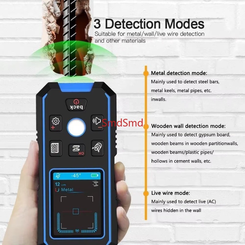 NF-518 Professional Metal Dete - Stud Detector With Metal Ac Wire 评论和价格