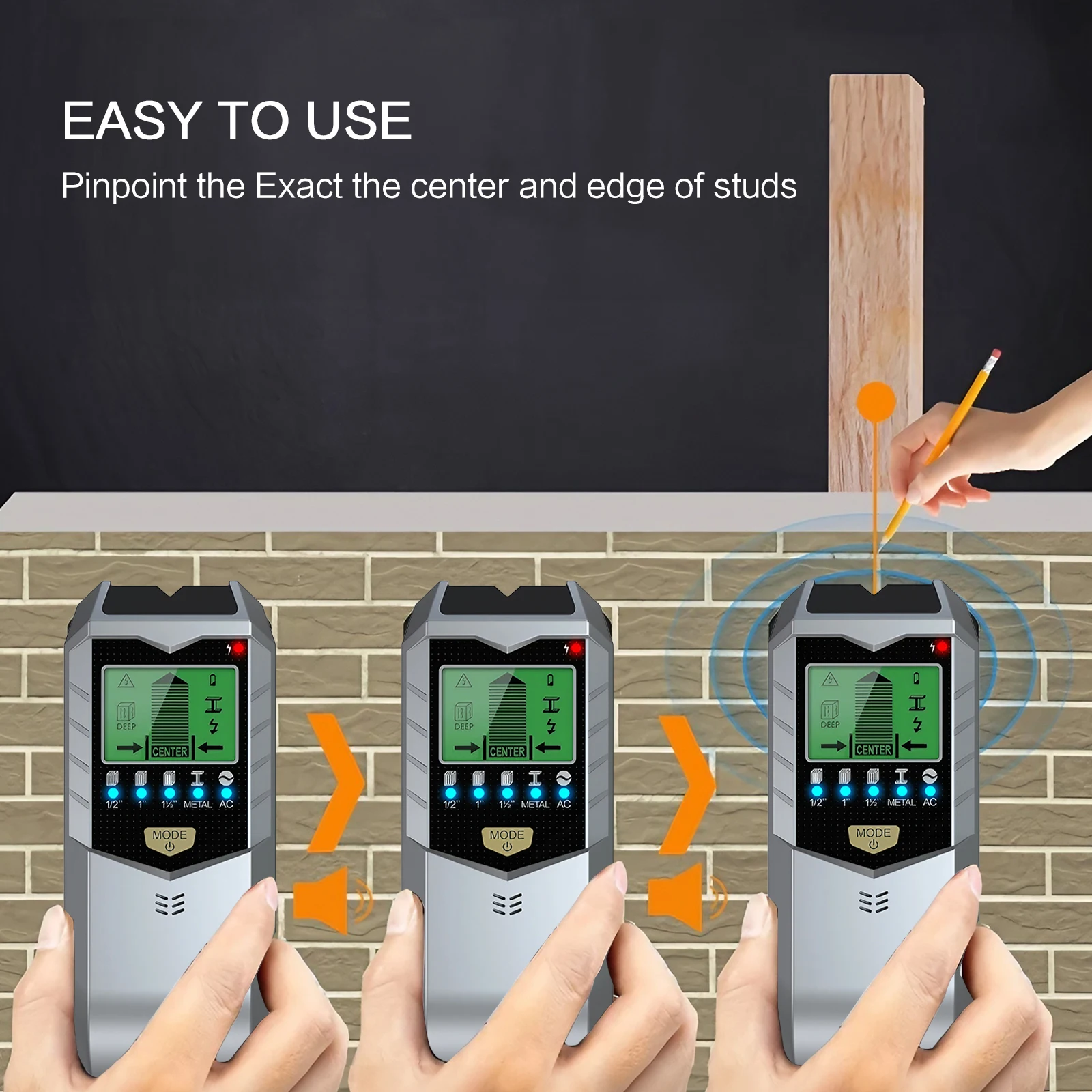 5in1 Multifunctional Wall Dete - Stud Finder Wall Scanner 5 In 1 评论和价格