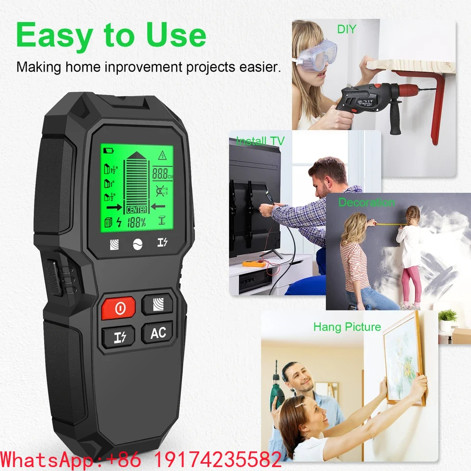 HW-QB6 Black Wall Stud Finder  - Stud Finder Center Finder Edge 评论和价格