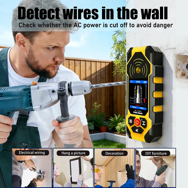 ZC-D201 Stud Finder Wall Scann - Stud Finder Center Finder Edge 评论和价格