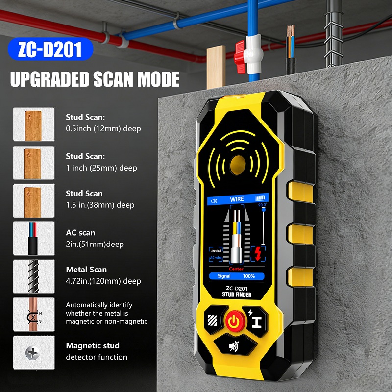 ZC-D201 Stud Finder Wall Scann - Stud Finder Center Finder Edge 评论和价格