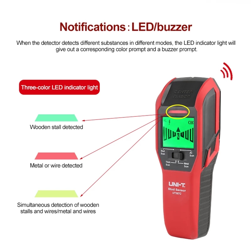 UNI-T UT387C Wall Scanner Meta - Stud Detector With Metal Ac Wire 评论和价格