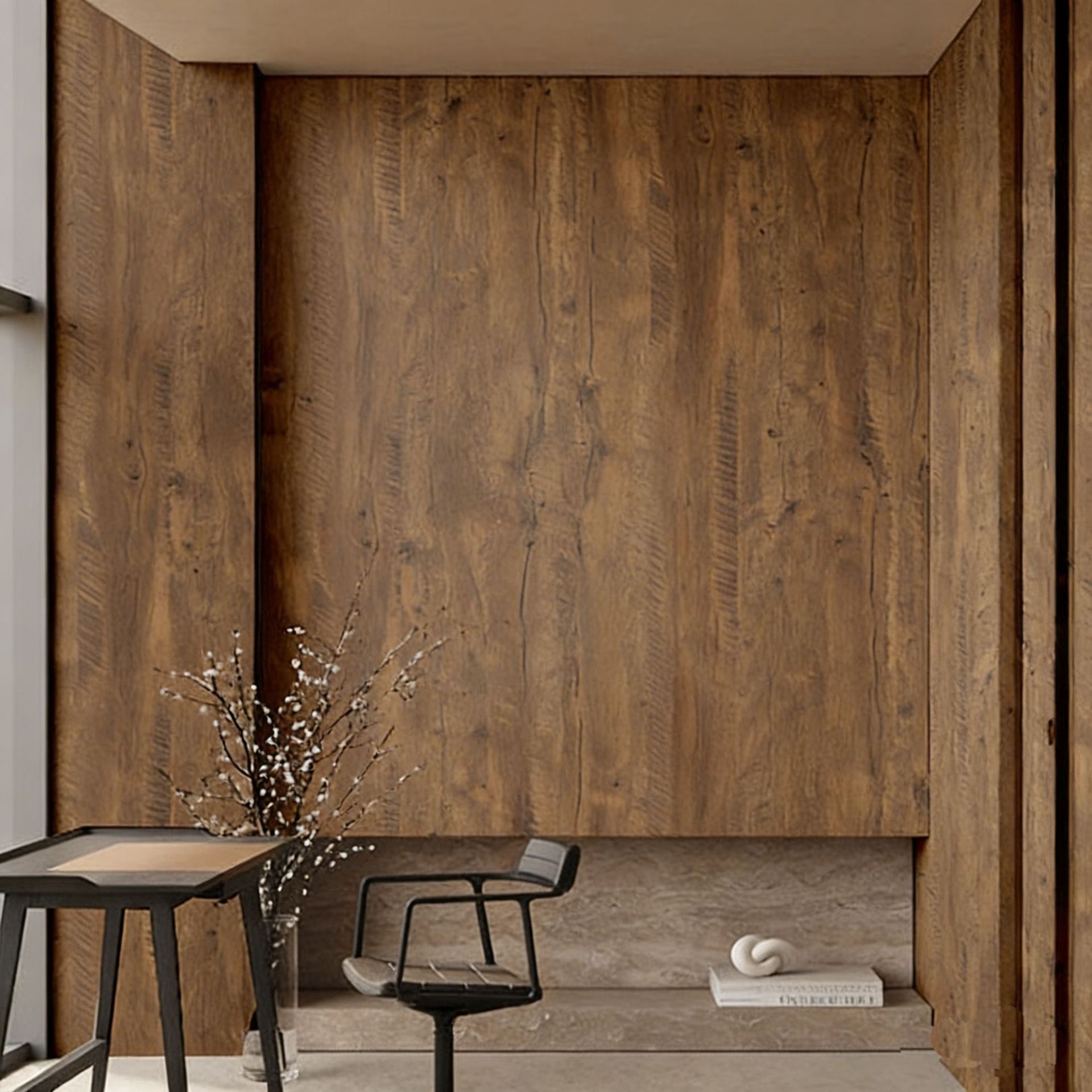 Wood Grain Self Adhesive Wallp - Moisture Meter Wall Wood 评论和价格