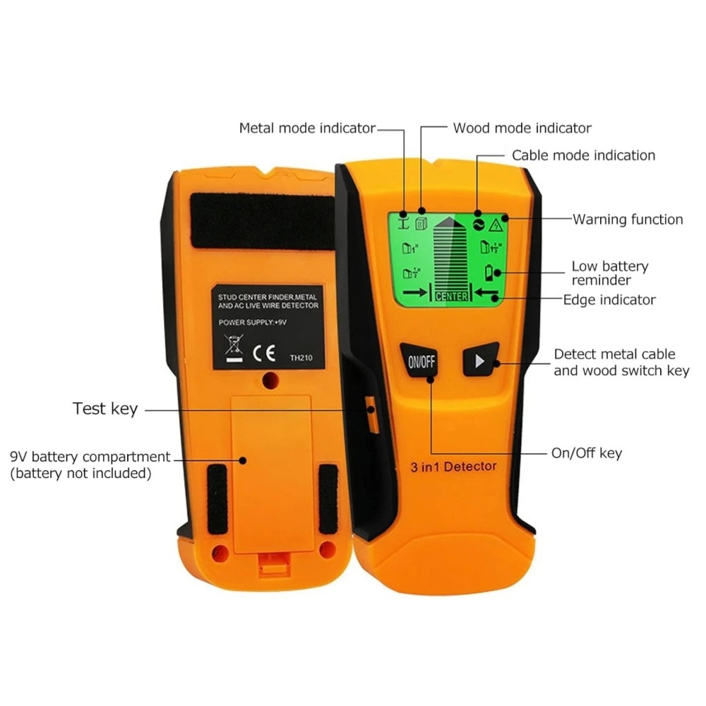 3 in 1 Wall Metal Detector Dep - Wall Scanner Rebar Detector 评论和价格