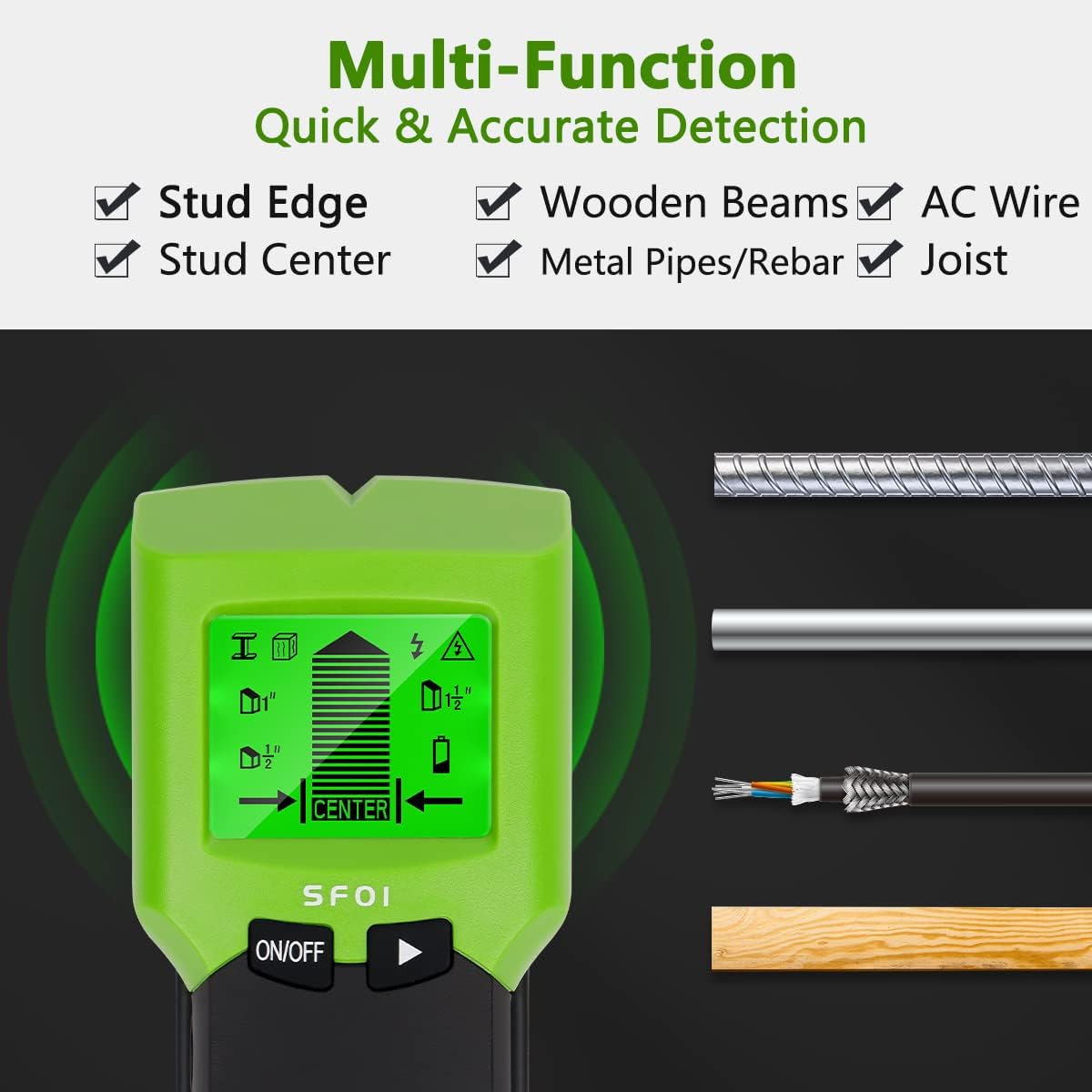 Huepar Stud Finder Wall Scanne - Stud Finder Wall Scanner 5 In 1 评论和价格