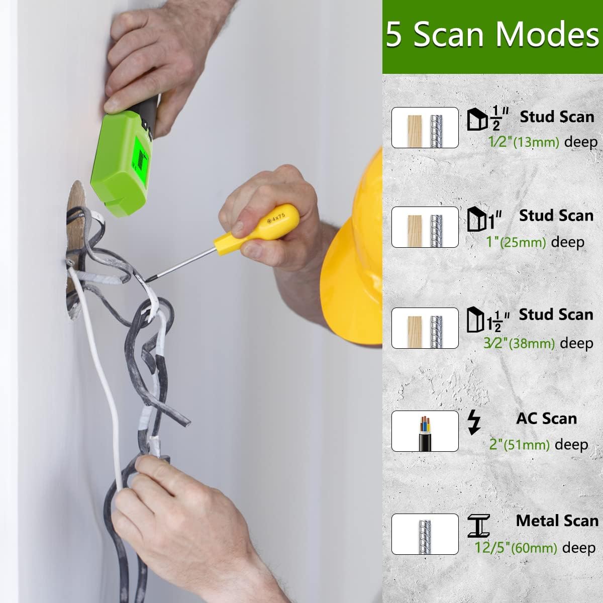 Huepar Stud Finder Wall Scanne - Stud Finder Wall Scanner 5 In 1 评论和价格