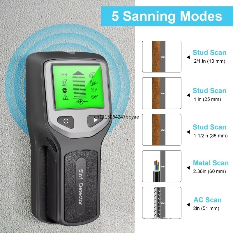 HW430 New 5 in 1 Wall Detector - Stud Finder Wall Scanner 5 In 1 评论和价格