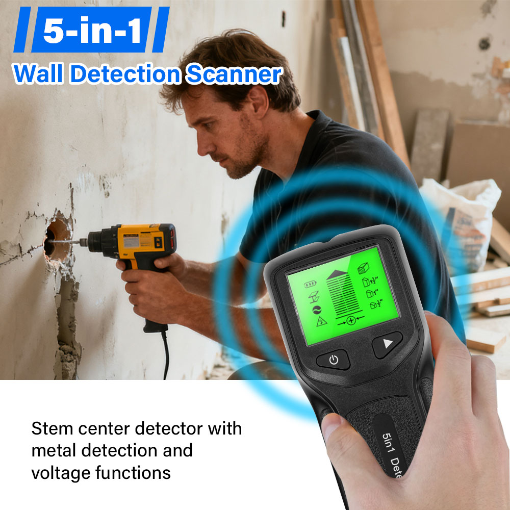 Wall Scanner 5 In 1 Metal Dete - Stud Finder Wall Scanner 5 In 1 评论和价格
