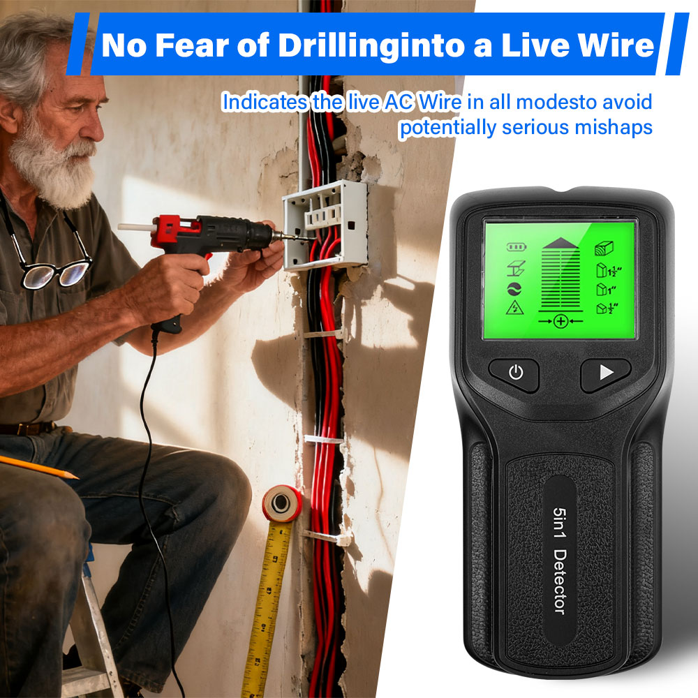 Wall Scanner 5 In 1 Metal Dete - Stud Finder Wall Scanner 5 In 1 评论和价格