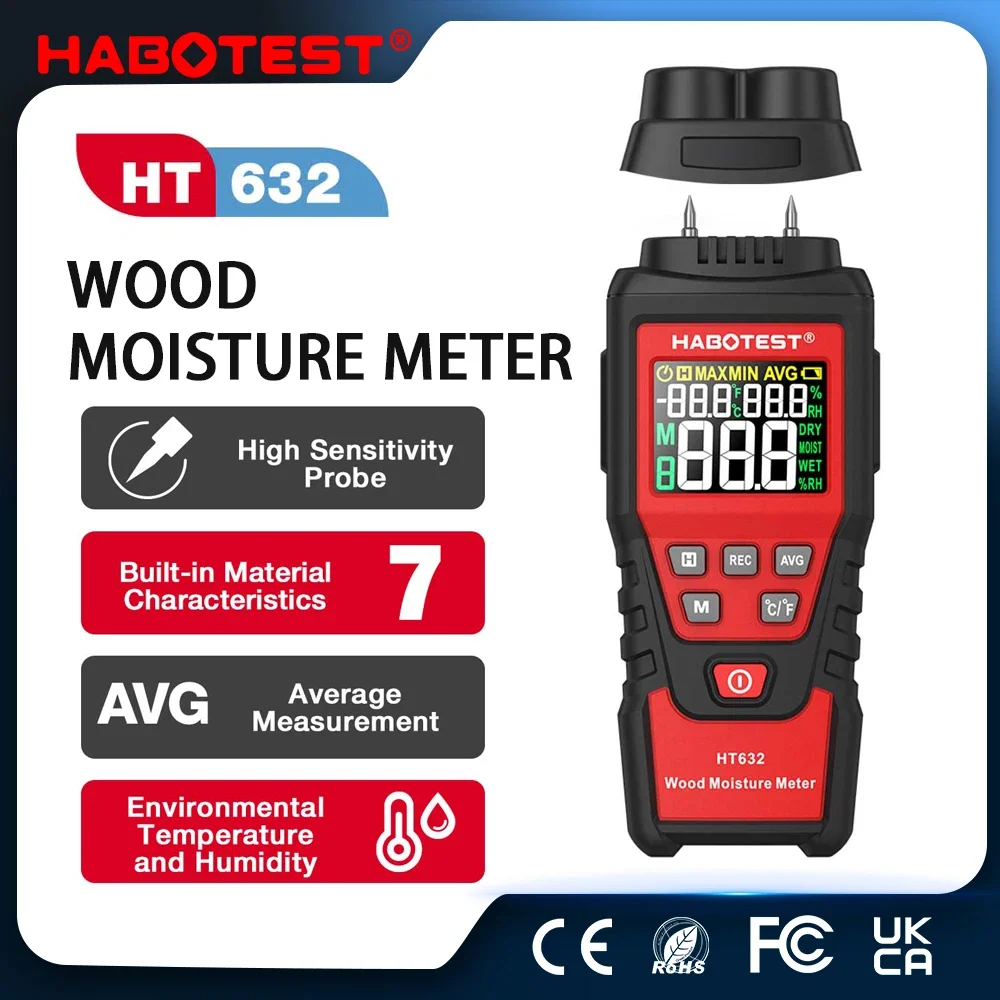 HABOTEST HT632 Digital Moistur - Moisture Meter Wall Wood 评论和价格