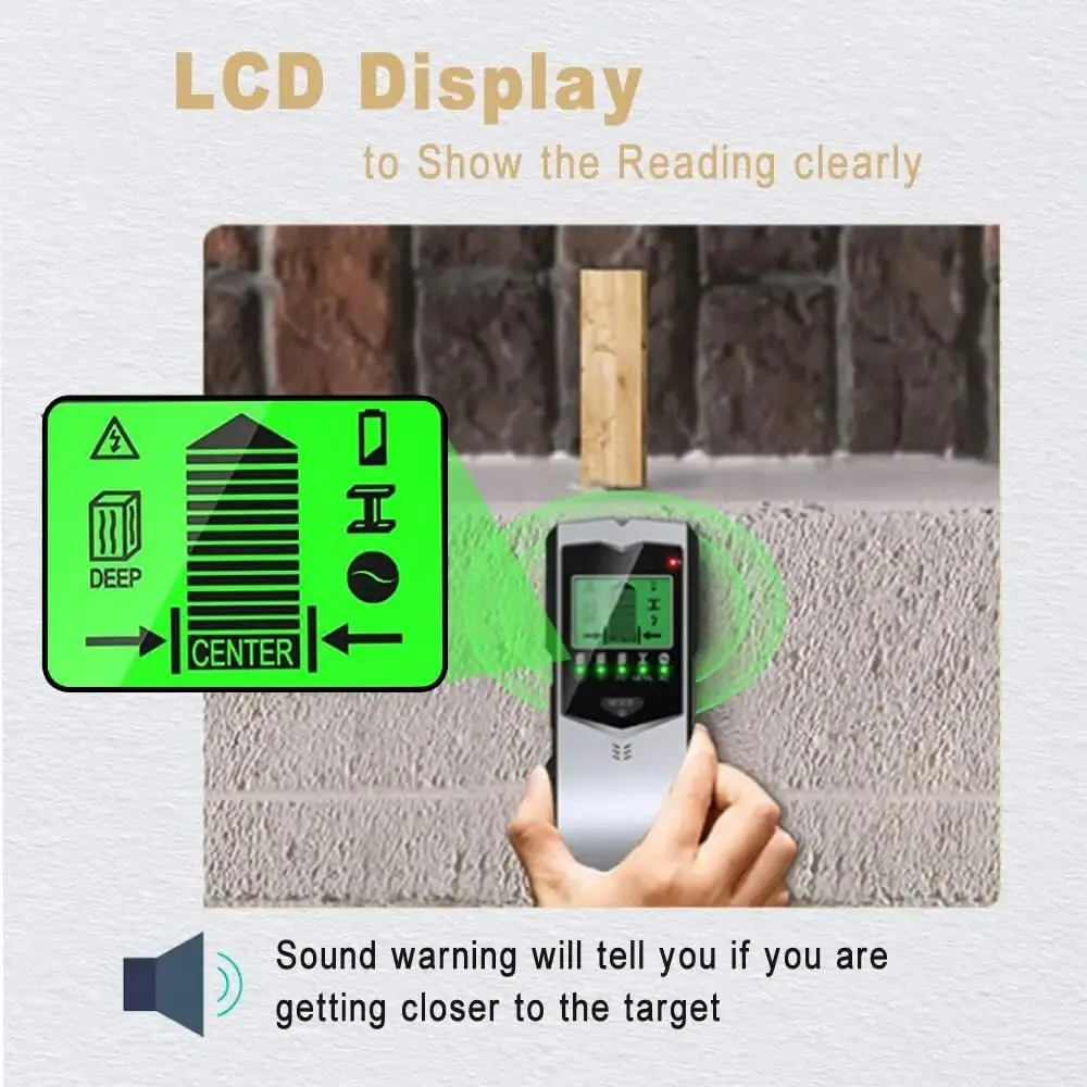 SH402 5-in-1 LCD Wall Stud Fin - Stud Finder Center Finder Edge 评论和价格