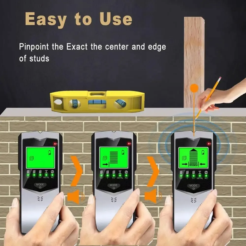 SH402 5-in-1 LCD Wall Stud Fin - Stud Finder Center Finder Edge 评论和价格
