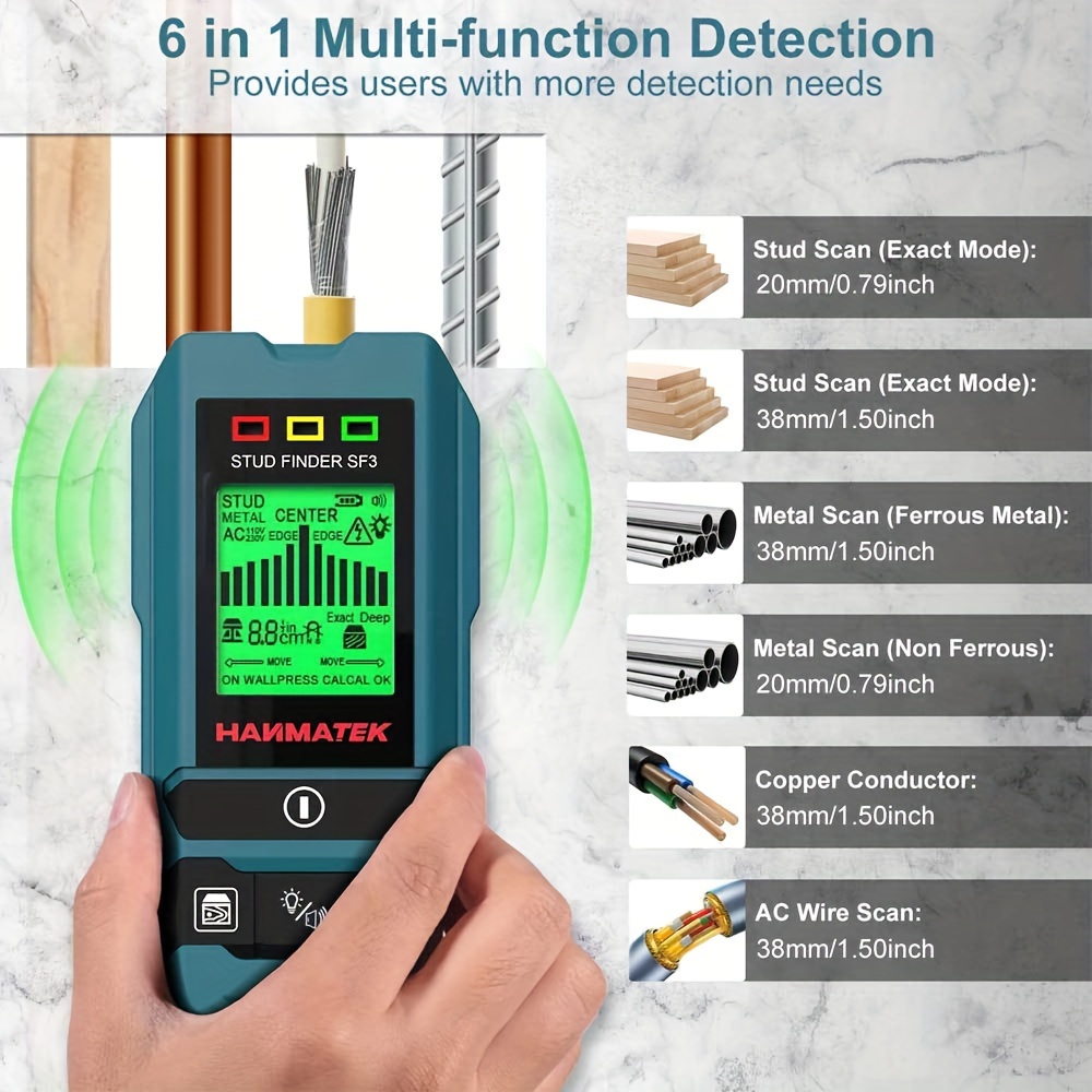 HANMATEK SF3 Stud Finder Wall  - Stud Finder Center Finder Edge 评论和价格