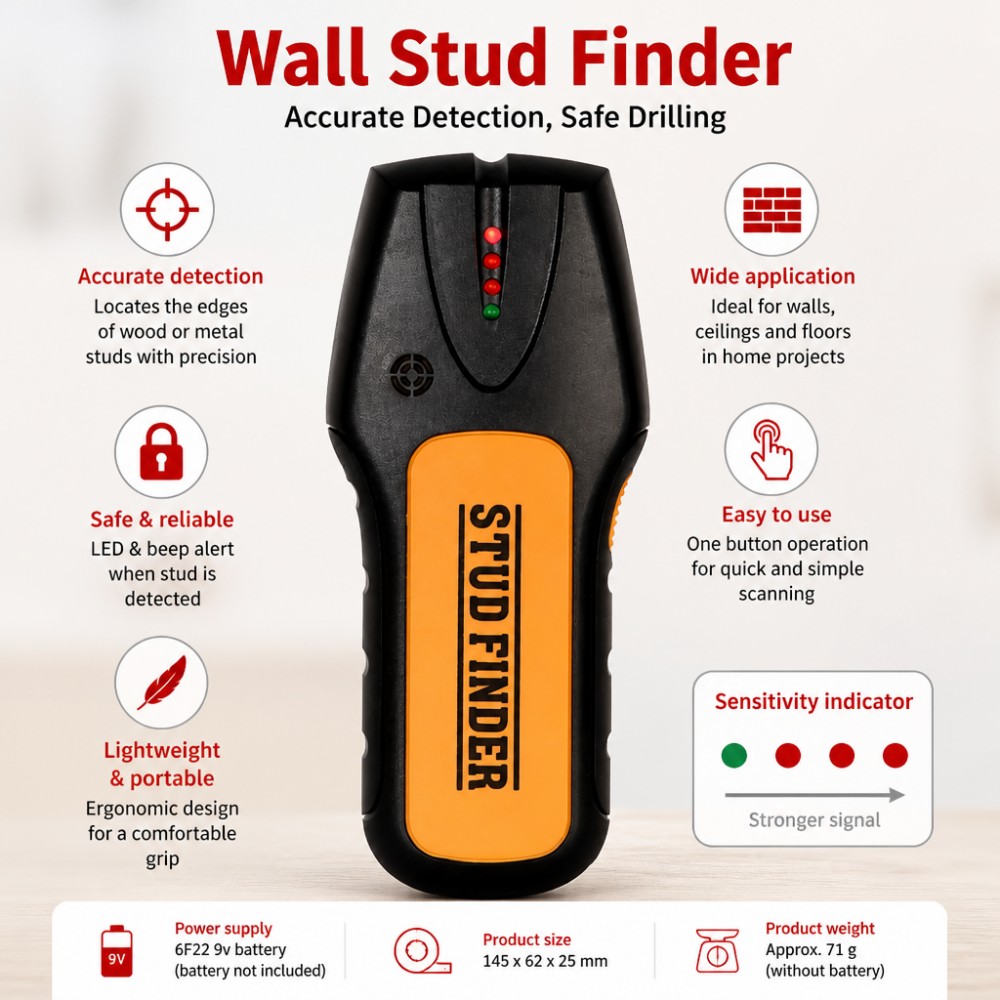 Electronic Stud Finder Wall Sc - Wall Scanner Rebar Detector 评论和价格