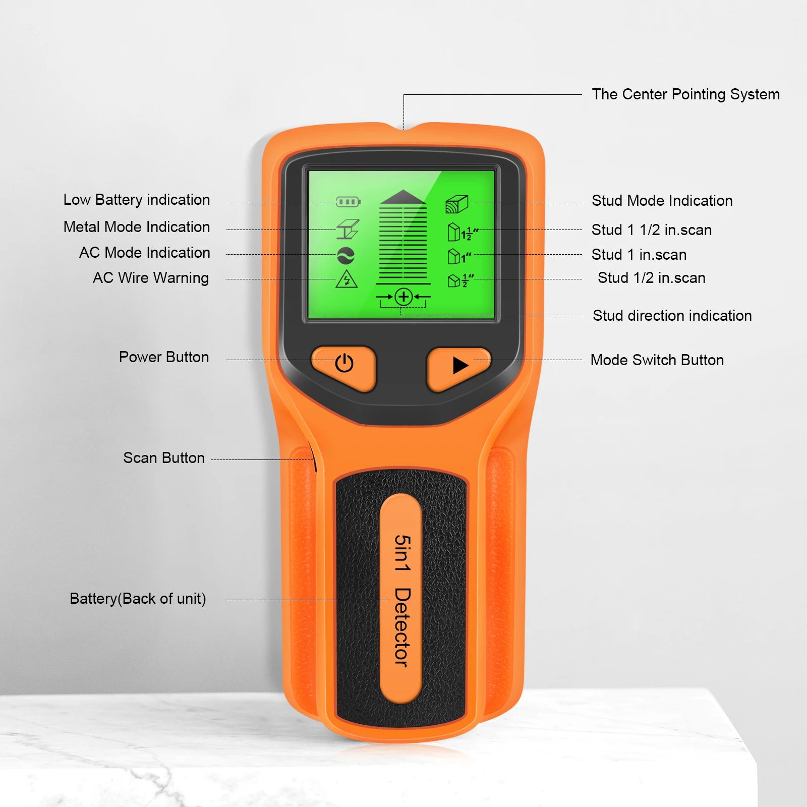 5-in-1 Handheld Digital Wall S - Stud Finder Wall Scanner 5 In 1 评论和价格