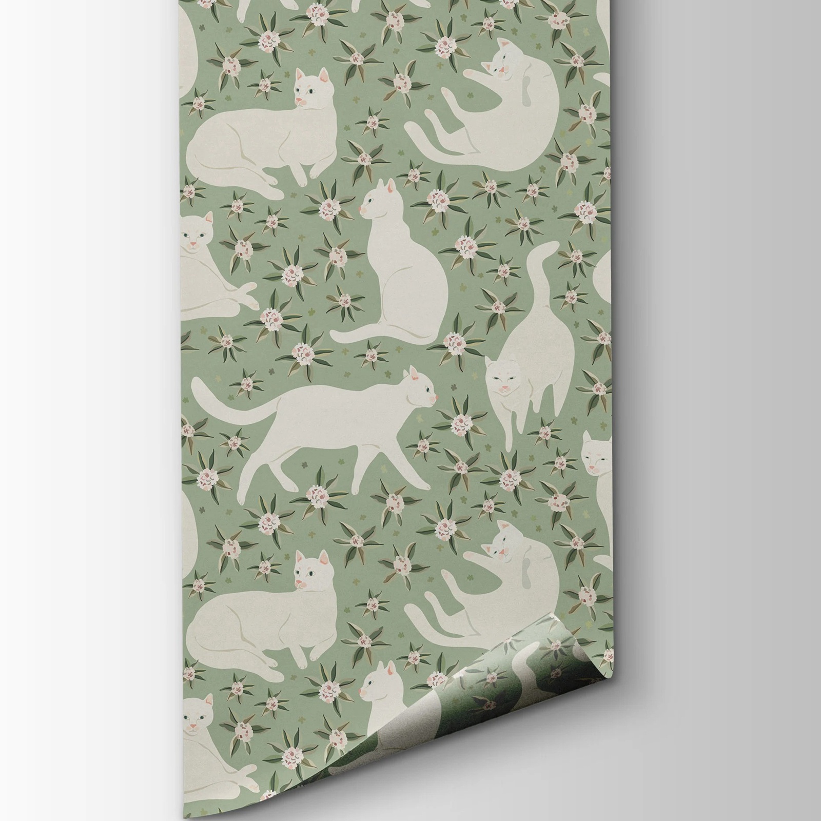 Vintage Wallpaper Cute Cat, Pe - Moisture Meter Wall Wood 评论和价格