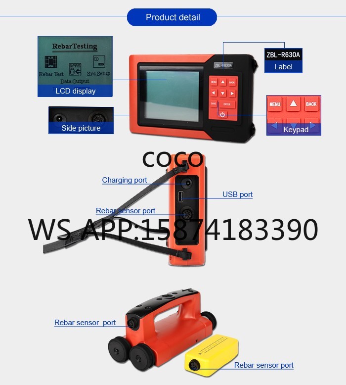 ZBL-R630A Rebar Scanner Concre - Wall Scanner For Concrete 评论和价格