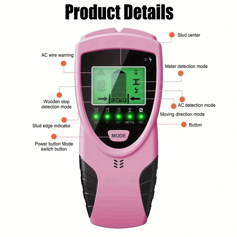 5-in-1 Wall Scanner Wood Curre - Stud Finder Center Finder Edge 评论和价格