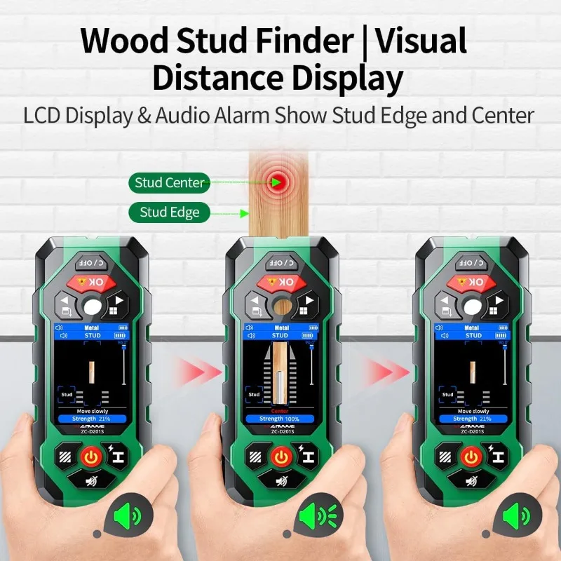 For Rechargeable 10-in-1 Wall  - Stud Finder With Laser Level 评论和价格